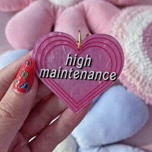 HIGH MAINTENANCE HEART KEY CHAIN